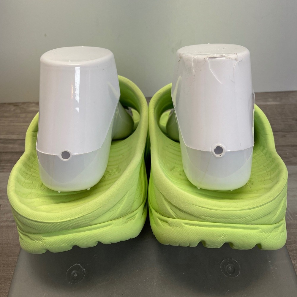Hoka One One Ora Recovery Slide 2 Lime Green Neon Womens Size 8 Sandals - Picture 4 of 7